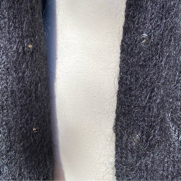🦋SOLD🦋Vintage 1980s mohair wool cardigan sweater - Picture 6 of 7